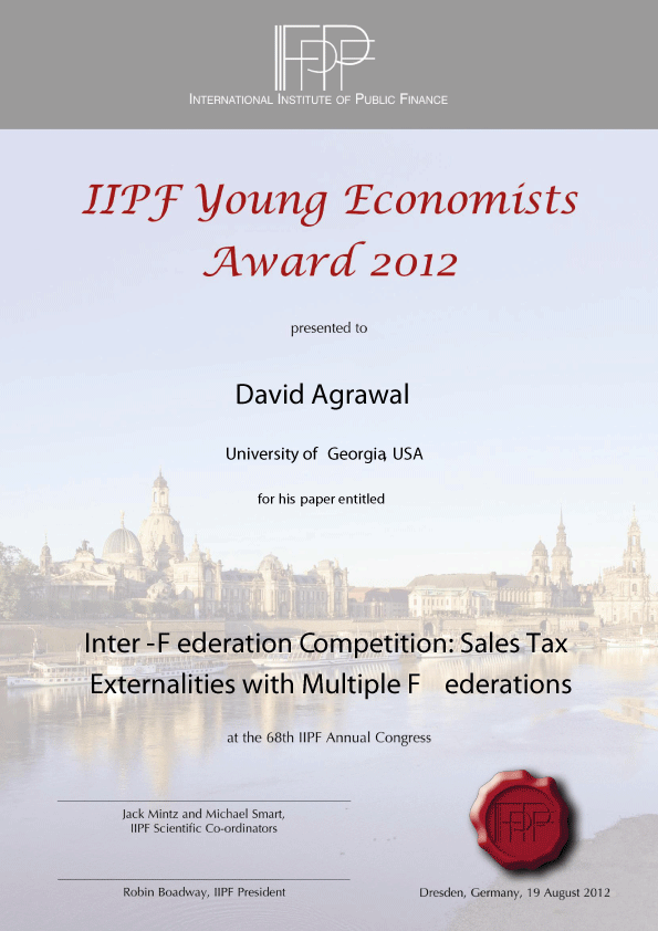 Young Economists Award Brügger