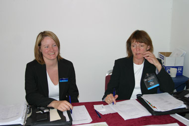 Nicola Feary and Fiona Marshall from World Events