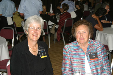 Helen Ladd and Peggy Musgrave at the Gala Dinner