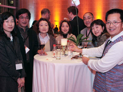 Congress delegates at welcome reception