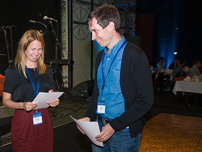 IIPF Peggy and Richard Musgrave Prize Winners Olle Folke and Johanna Rickne (at Conference Dinner/ Award Ceremony)