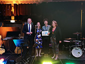 Clemens Fuest, ITAX Editors and IIPF Board Members Sara LaLumia and Kimberley Scharf with ITAX PhD Student Award Winner Antoine Ferey